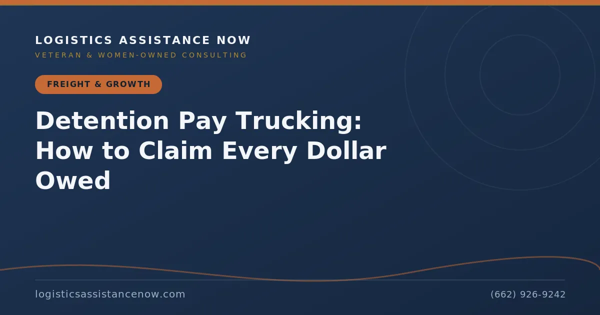Detention Pay Trucking: How to Claim Every Dollar Owed