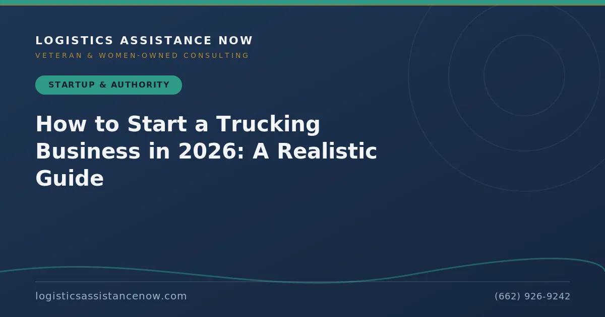 How to Start a Trucking Business in 2026: A Realistic Guide