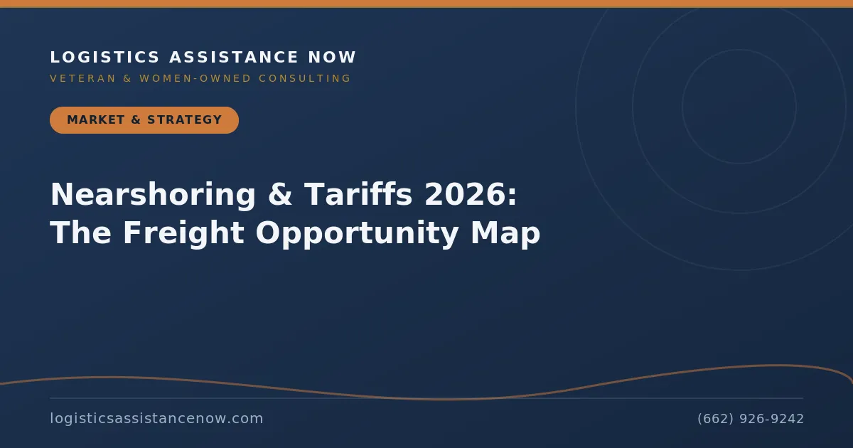 Nearshoring & Tariffs 2026: The Freight Opportunity Map